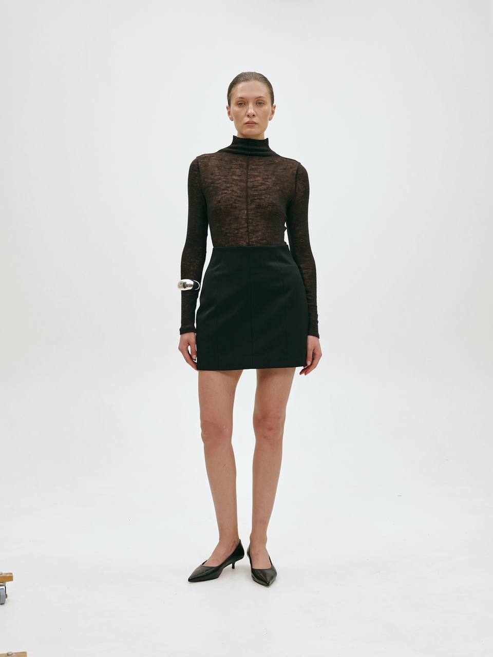 LINE WOOL TURTLENECK